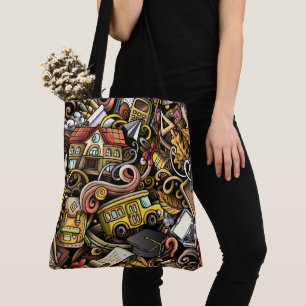 Teacher - School Large Tote - See Back Bag