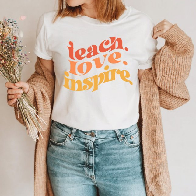 Teacher school retro colorful fun T-Shirt (Creator Uploaded)