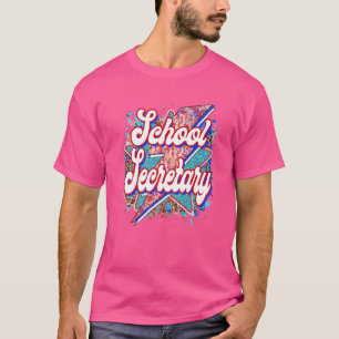 Teacher School Secretary Lightning Bolt Back To S T-Shirt