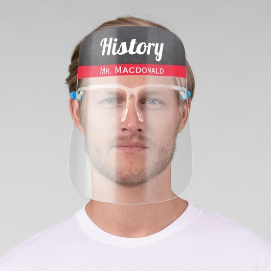 Teacher School Subject Classroom Education Face Shield (Insitu)