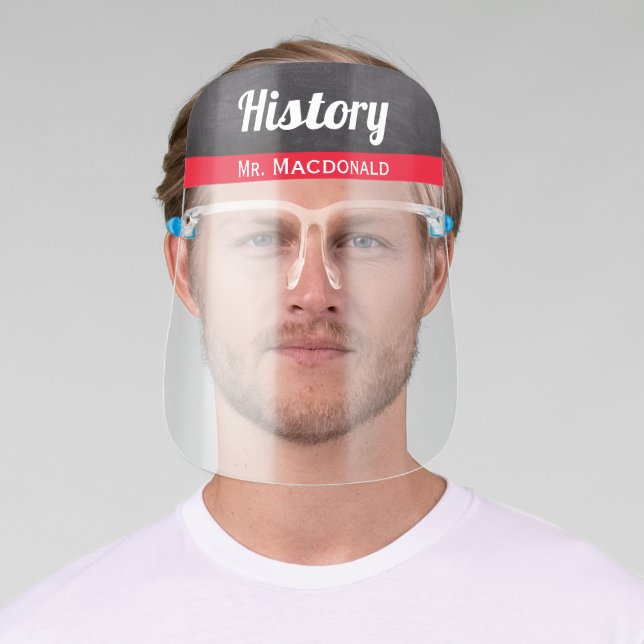 Teacher School Subject Classroom Education Face Shield (Insitu)