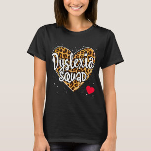 Teacher School Support Reading Dyslexia Squad Ther T-Shirt
