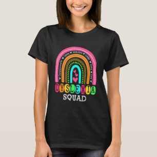 Teacher School Support Reading Dyslexia Squad Ther T-Shirt
