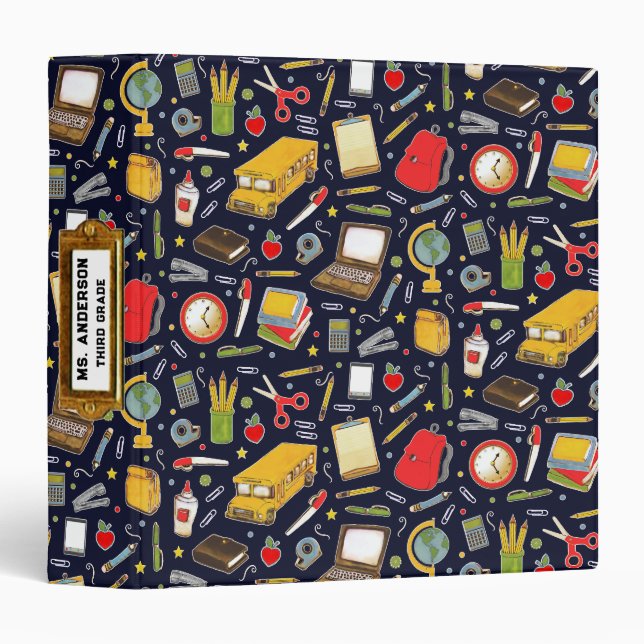 Teacher Scrapbook 3 Ring Binder (Front/Spine)