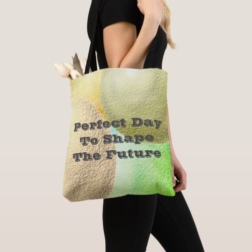 Teacher Shape the Future Geometric School Thanks Tote Bag