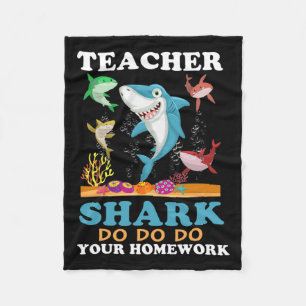 Teacher Shark Do Your Homework Fleece Blanket