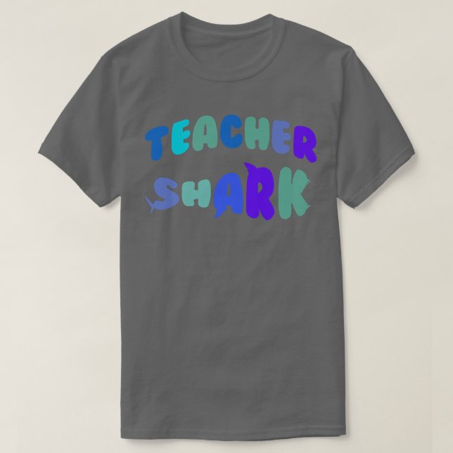 Teacher shark gift to appreciation teacher Premium T-Shirt (Design Front)
