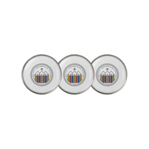 Teacher Shirt Design - Back To School Golf Ball Marker