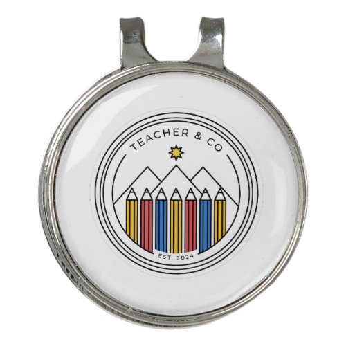 Teacher Shirt Design - Back To School Golf Hat Clip