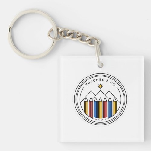Teacher Shirt Design - Back To School Keychain