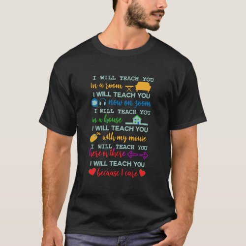 Teacher Shirts I Will Teach You Here And There 202