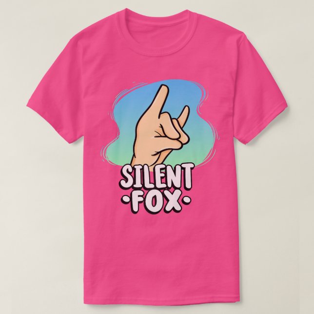 Teacher Silent Fo For Quiet Student In Class Premi T-Shirt (Design Front)