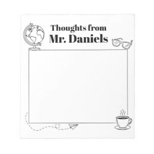 Teacher Simple Design Notepad Thoughts