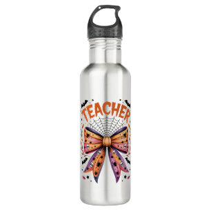Teacher Spooky Halloween Stainless Steel Water Bottle
