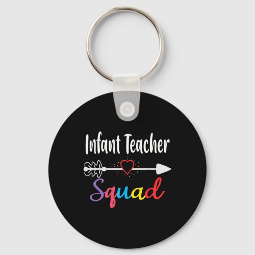 Teacher Squad Fun Back To School Teacher Supplies  Keychain