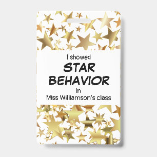 Teacher STAR BEHAVIOR Pupil Award Badge