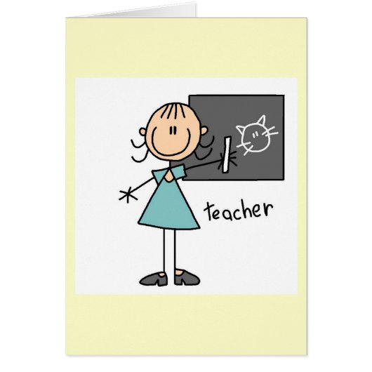 Teacher Stick Figure Cards (Front)