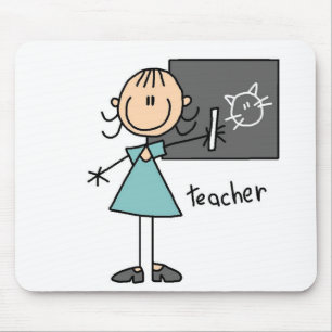 Teacher Stick Figure Mousepad