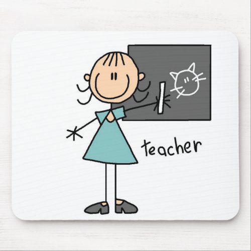 Teacher Stick Figure Mousepad