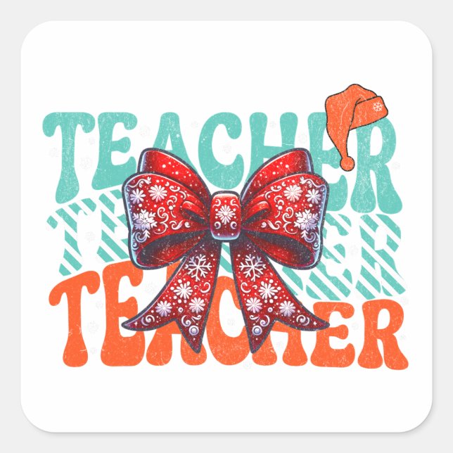 Teacher Sticker Pack, Cute Classroom Stickers (Front)