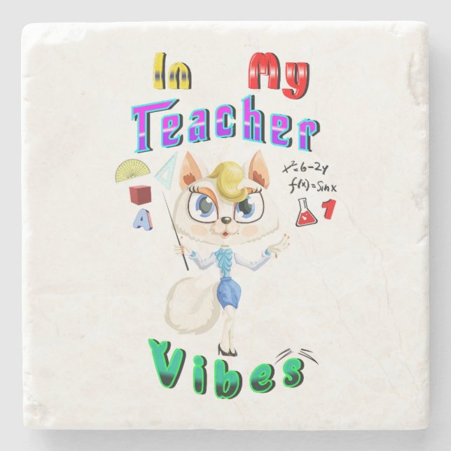 Teacher Stone Coaster (Front)