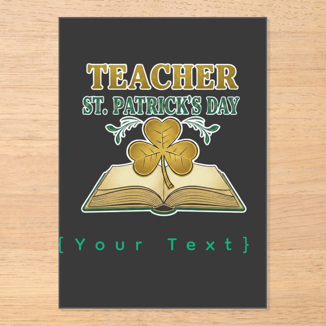 Teacher & Student Class of 2026 - Knowledge is Lig Acrylic Invitations (Front)