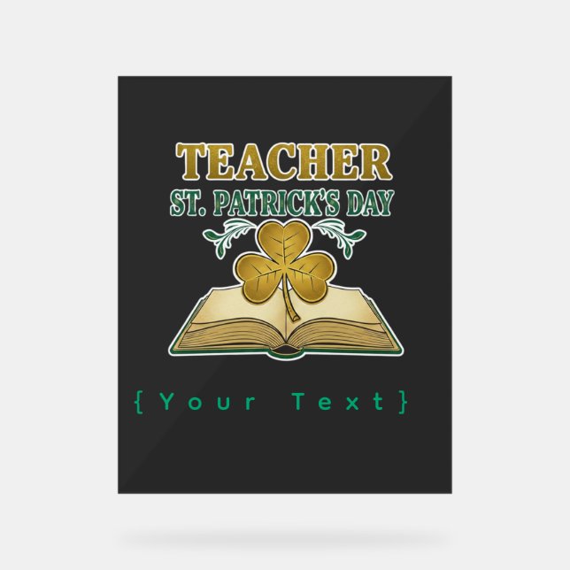 Teacher & Student Class of 2026 - Knowledge is Lig Acrylic Sign (Front)