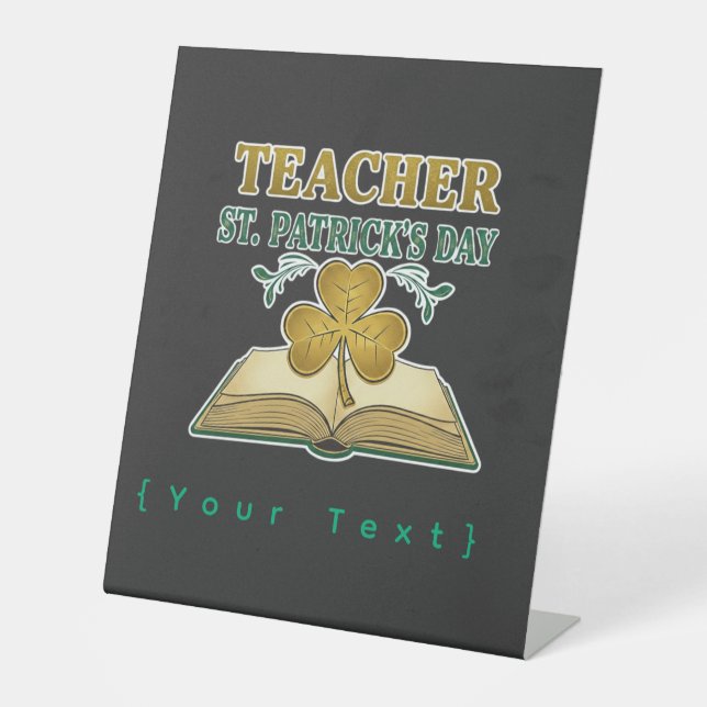 Teacher & Student Class of 2026 - Knowledge is Lig Pedestal Sign (Front)