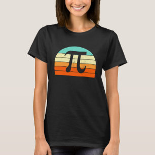 Teacher Student Pi Retro Symbol Math T-Shirt