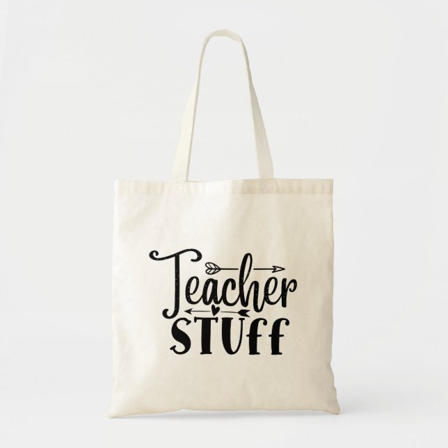 Teacher Stuff Tote Bag (Front)