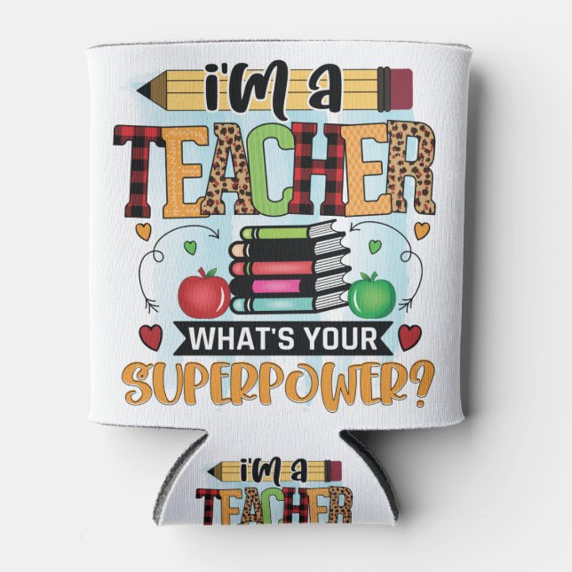 Teacher Sublimation - Teaching Lovers - Professor Can Cooler (Front)