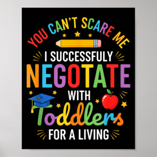 Teacher, successfully negotiate with toddlers for poster