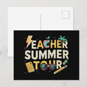 Teacher Summer Tour 2024 Last Day of School Postcard