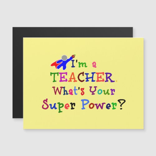 Teacher Superhero Colorful Design