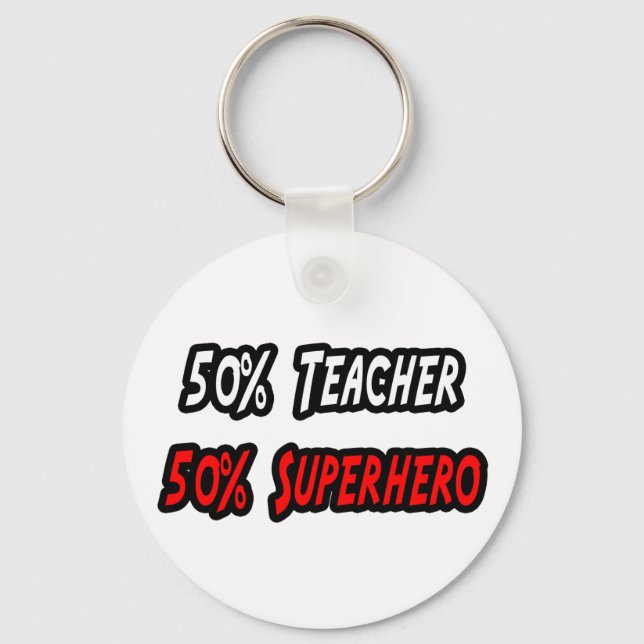Teacher / Superhero Keychain (Front)