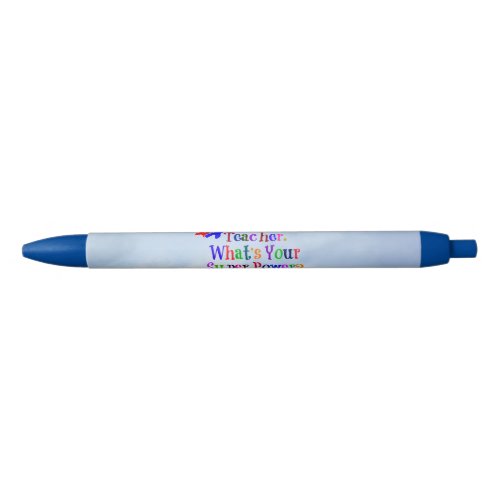 Teacher Superhero popular design Black Ink Pen