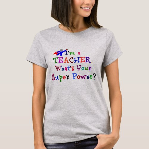 Teacher Superhero T_Shirt