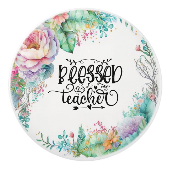 Teacher Superheroes Ceramic Pull (Front)
