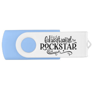 Teacher Superheroes USB Swivel Flash Drive