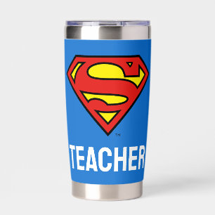 Teacher Superman S-Shield Superman Logo Insulated Tumbler