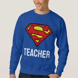 Teacher Superman S-Shield   Superman Logo Sweatshirt