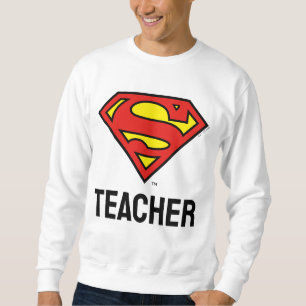 Teacher Superman S-Shield   Superman Logo Sweatshirt