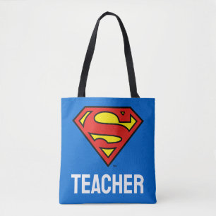 Teacher Superman S-Shield   Superman Logo Tote Bag