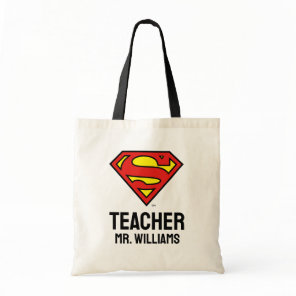 Teacher Superman S-Shield | Superman Logo Tote Bag