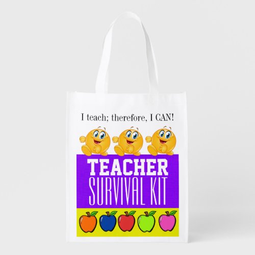 Teacher Survival Kit _ SALE Reusable Grocery Bag