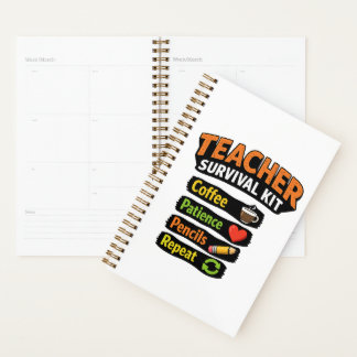 Teacher Survival Kit Spiral Notebook