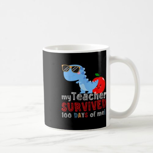 Teacher Survived 100 Days Of Me Fun 100 Days Of Sc Coffee Mug