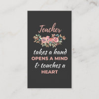 Teacher Takes A Hand Opens A Mind