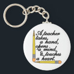 Teacher Takes Keychain<br><div class="desc">If you have great teacher you are in takes hand</div>