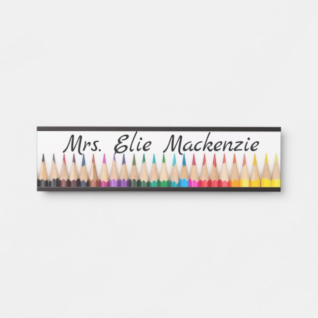 Teacher Teachers Door Signs Sign Name Plate (Front)